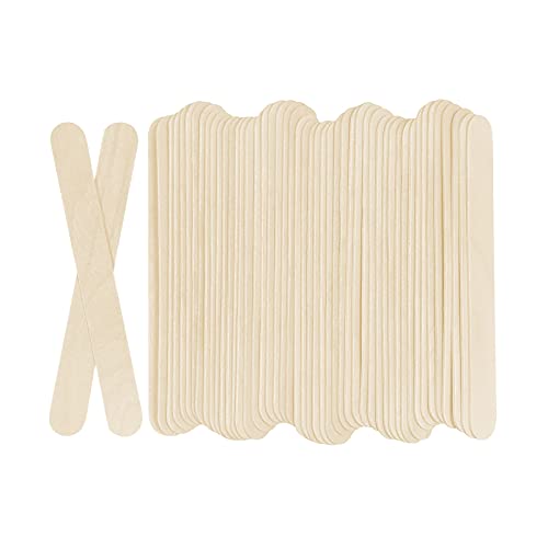 100Pcs Jumbo Wooden Craft Sticks Wooden Popsicle Craft Sticks Stick 6â€ Long x 3/4â€Wide Treat Sticks Ice Pop Sticks for DIY Craftsï¼ŒHome Art Projects, Classroom Art Supplies