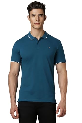 Louis Philippe Men's Slim Fit Single‑Tuck Pique Polo – 57% OFF, Premium Fabric, Modern Design