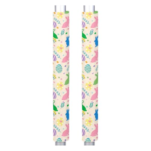 Image of Pardick Easter Refrigerator Door Handle Covers Set of 2, Eggs Bunny Fridge Handle Cover Washable Fridge Dishwasher Door Spring Decor Protector Handle Cover, Keep Your Kitchen Appliance Clean