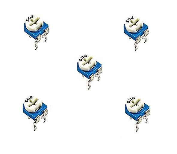 Image of AVS COMPONENTS 5K (502) ohm Variable Resistor Potentiometer For Breadboard pack of 10