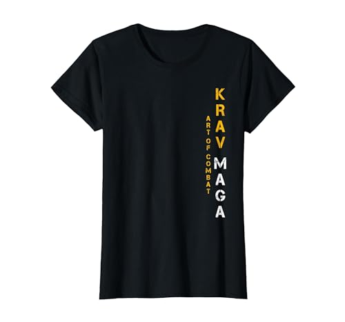 Krav Maga Fighter Arti Marziali Fan Training Combattimento Maglietta, Donna, Nero, M