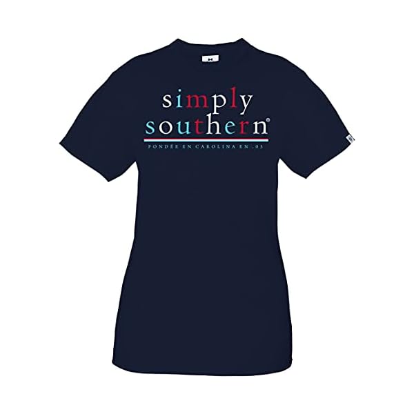 Simply-Southern-Womens-Red-White-Moo-Short-Sleeve-T-Shirt Simply Southern Women's Moo T-Shirt Navy
