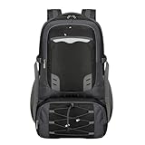 MEIZHITU Mochila Viaje para Escalar Mochila De Camping De 60 L, Mochila De Senderismo Y Trekking Para Hombres Y Mujeres, Montañismo Mochila Trekking(Black)