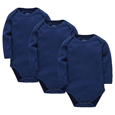 Wocharm Long Sleeve Baby Bodysuit 3 Pack Cover