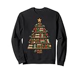 Cute Books Christmas Tree Bookish XMAS Holiday