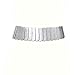 Women Wide Elastic Waist Belt Vintage Wide Stretch Waist Belt Fashion Retro Leather Waistband for Dresses, Silver, XL