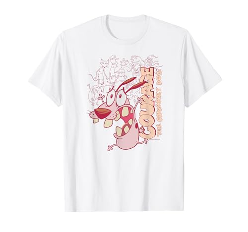 Courage The Cowardly Dog Running Scared T-Shirt