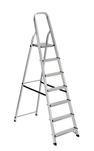 Linea Garden Friend Scala Alluminio Everest 7gradini per Uso Domestico e bricolage Portata Max 150...