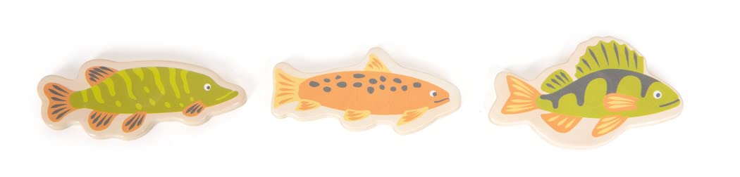 small foot Juego de Pesca 4 Friends, de Madera, diseño Colorido, Incl., Accesorios versátiles, 12285