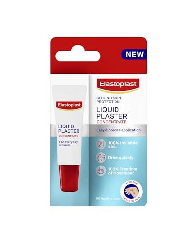 Elastoplast Liquid Plaster Concentrate (60 Applications) Quick-Drying Liquid Plaster for Everyday Wounds Flexible and Invisible Wound Dressing Second-Skin Feel and Water-Resistant