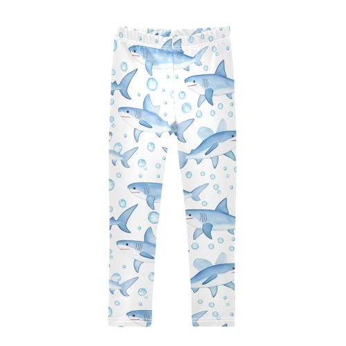Cute Girls' Leggings Toddler Doodles Baby Sharks Bubble Kids Yoga Pants Dance Active Tights 4T