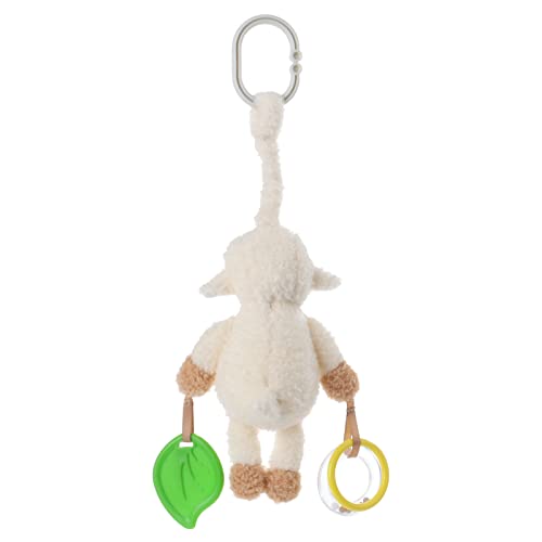 Image of Apricot Lamb Baby Stroller or Car Seat Activity and Teething Toy, Features Plush Lamb Sheep Character, Gentle Rattle Sound & Soft Teether, 8.5 Inches