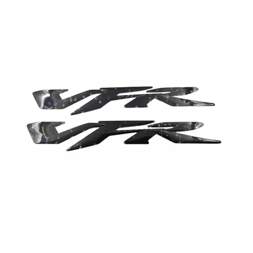 HONGLIAUTO Emblema del Tanque de Combustible, calcomanías 3D, Etiqueta Adhesiva para Insignia para Honda VFR 400 800 1200 VFR400 VFR750 VFR800 VFR1200 VFR1200F(Negro)