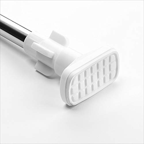 Preisvergleich Produktbild Benfa Edelstahl Duschvorhang Stangen Teleskopstangen Gardinenstangen PoBadezimmer Edelstahl Stangen Gute Qualität (Größe : 110-200cm)