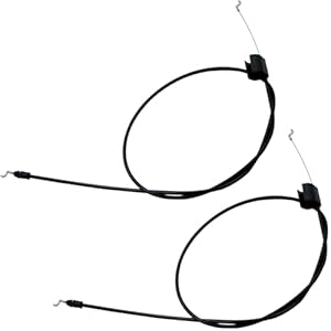 946-1130 Engine Control Cable (2 Pack) Compatible with MTD,Troy Bilt,Craftsman Lawn Mower 746-1130 Engine Zone Cable, Conduit Length 40″ Inner Wire Length 53-1/2″