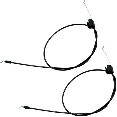946-1130 Engine Control Cable (2 Pack) Compatible with MTD,Troy Bilt,Craftsman Lawn Mower 746-1130 Engine Zone Cable, Conduit Length 40″ Inner Wire Length 53-1/2″