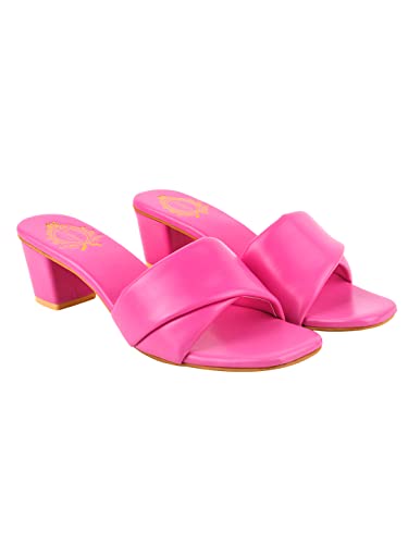 Shoetopia girls Heel-311 Pink Heeled Sandal - 6 UK (Girls-Heel-311-Pink)