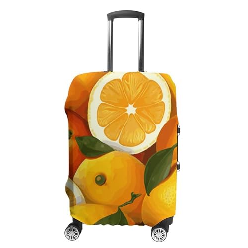 Oranges And Lemons Luggage Cover, Washable Elastic Suitcase Cover Protector Fit 18-32 Inch Luggage