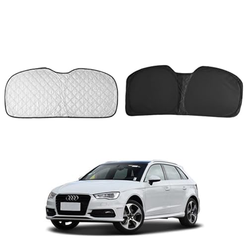 アウディ A3 サンシェード 車 リアサンシェード 断熱 遮光シェード 車窓日よけ サイドバイザー 車中泊グッズ 露天駐車新型 アウディ A3 スポーツバック 3代目 2015年-2020年 吸盤不要 取付簡単 日除け アウトドア 遮光仕様 リアガラス【1