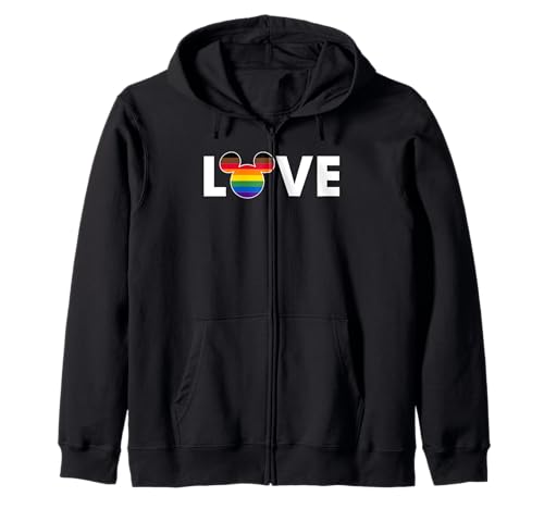 Sweat Disney Mickey Pride zippé : l'idée cadeau parfaite avec son motif arc-en-ciel exclusif