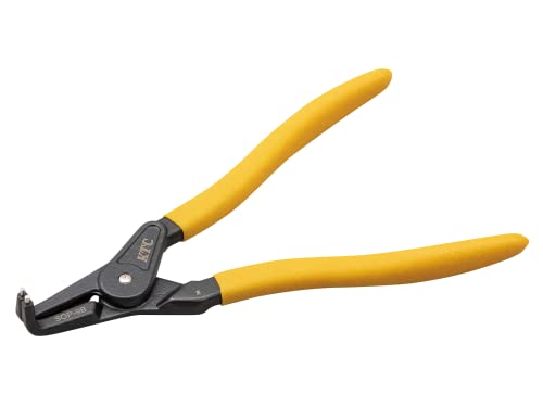KTC KYOTO TOOL SOP-9B Curved Snap Ring Pliers for Axis, Tip Diameter 0.09 inches (2.3 mm)