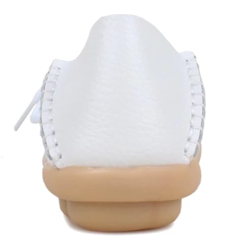 Image of Women's Leather Slipper Loafers Flat Shoes Slip-Ons