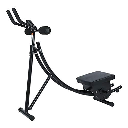 iris fitness ab vertical core toner ab trainer workout machine fitness equipment abdominal crunch coaster home gym with counter, size: 125 * 40 * 115cm