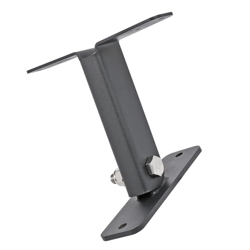 Juego de soportes para pérgola montados en techo Hyuduo, 3 piezas, acero inoxidable resistente, soporte ajustable de 90° para vigas, soporte elevador para techo plano miniatura 3