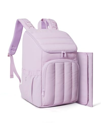 Image of BAGSMART Diaper Bag Backpack, Large Baby Diaper Bag, Quilted Puffy Baby Bag for Mom with Quick-access Insulated Pockets, Lightweight Versatile Travel Backpack