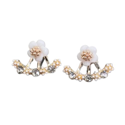 Boucles d'oreilles Argent Femme Motif Ailes d'Ange et Perle pour le Quotidien
