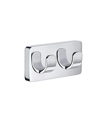 Smedbo OK356 Double Towel Hook, Polished Chrome