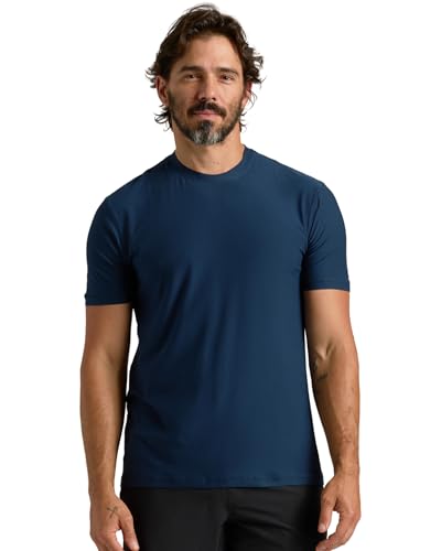True Classic Mens Workout Shirts, Short Sleeve, Navy, M - image 1
