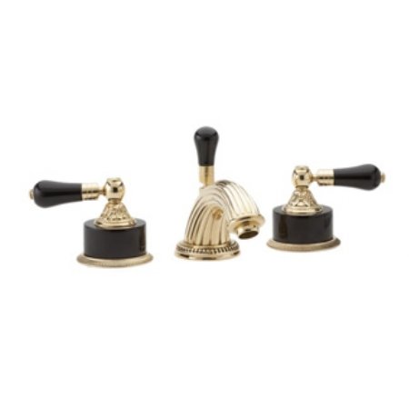 Phylrich K244 025 - Versailles Lavatory Faucet Black Onyx Handle