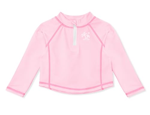 Image of BesserBay Unisex Baby UPF 50+ Half Zip Long Sleeve Rash Guard Shirt 0-36 Months