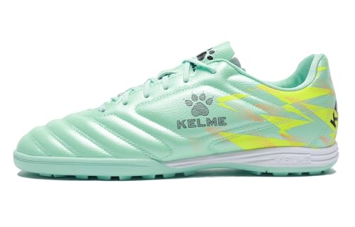 KELME Unisex Adult Turf Soccer Shoes Futsal Indoor Soccer Cleats for Mens Womens GreenF Size 8.5