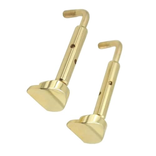バイオリンアクセサリーセット 3/4バイオリンあご当てネジ2個ゴールド耐久性のある調節可能なアクセサリー