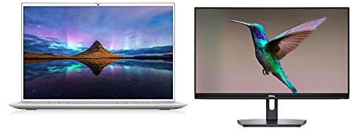 Image of Dell Inspiron 7400 14.5 QHD+ IPS Anti Glare Display Laptop (i7-1165G7 /16 GB /512 SSD /Nvidia MX 350 2 GB Graphics /Win 10 + MS Office /Silver /Backlit with FPR) SE2419HR 24 inch LCD Anti-Glare Monitor