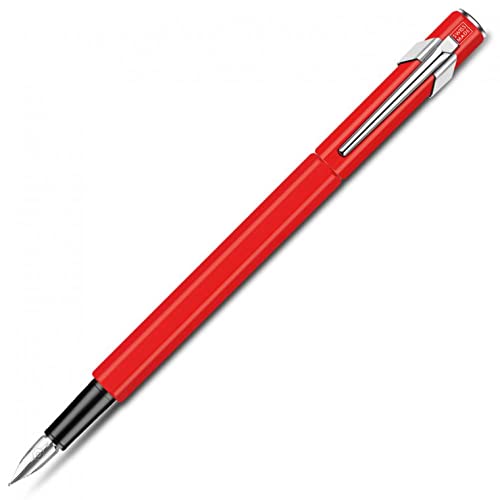 Stylo plume Caran d'Ache Classic Line Rouge à plume moyenne pour écriture