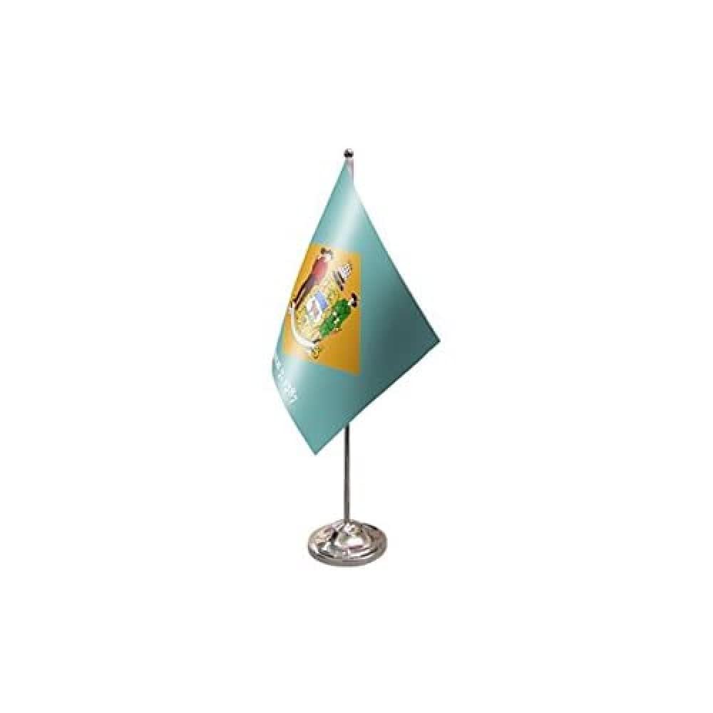 AZ FLAG Delaware Table Flag 22x15 cm Satin Metal Base