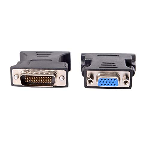 Wiring Connecting Terminals - 1 to 1 DMS-59 DMS59 59Pin DVI Male to 1-Port VGA Female Video Y Splitter Short Cable 1 PC to 1 Monitor