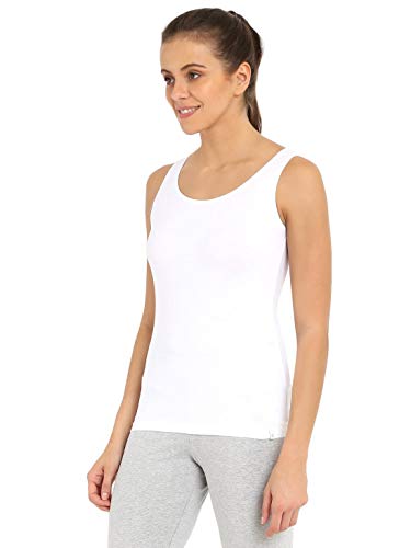 Image of Jockey Womens Cotton Regular Fit Round Neck Solid Tank Top