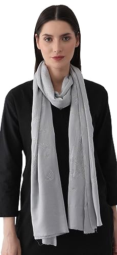 EH 100% Pure Cashmere Adorned with HIGH Grade Swarovski Crystals in Beautiful Patterns, Stole, WRAP, Scarf Pashmina.
