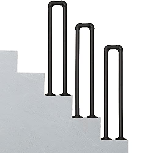 Garde-corps d'escalier en fer antidérapant pour éviter les chutes en extérieur
