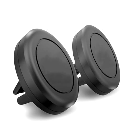 Car Vent Phone Mount, 2 Pack Universal Automobile Air Vent Cradles Magnetic Smartphone Holder Compatible with iPhone 14 13 12 Pro Max XR Plus G Android, Mini Tablet, LG (Metal Plate Included)