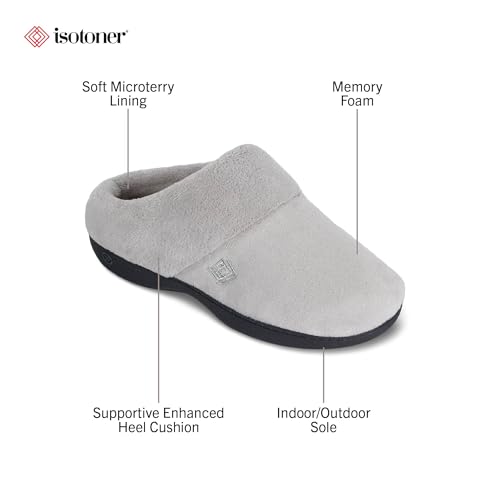 Image of isotoner womens Classic Clog Non-slip Memory Foam Slippers