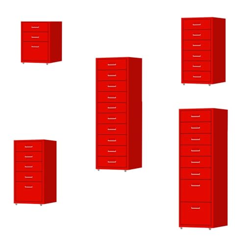 FAOPUNT �f�X�N���S�� �L���X�^�[�t�� �T�C�h���S�� �`�F�X�g �L���r�l�b�g �����o�� �X�������[ �f�X�N�����[ �I�t�B�X ���r���O �Q�� �X�`�[���� ���t���ȒP �s���N 5�w (28×41×69cm) (5�w�i����28×��41×����69cm�j,��