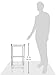 Organize It All 3 Tier Chrome Freestanding Bathroom Storage Shelf , 12.25 x 13 x 29.75 in