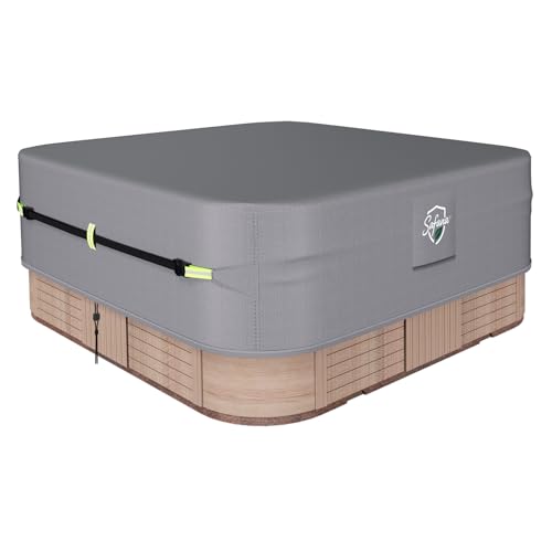 Protector para cubierta de jacuzzi Safana 93x93 cm gris miniatura 1