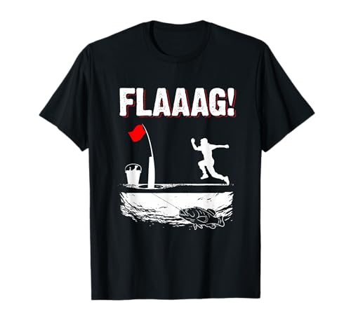 Ice Fishing Tip Up Flag Run for Ice Fishing Flag Men T-Shirt