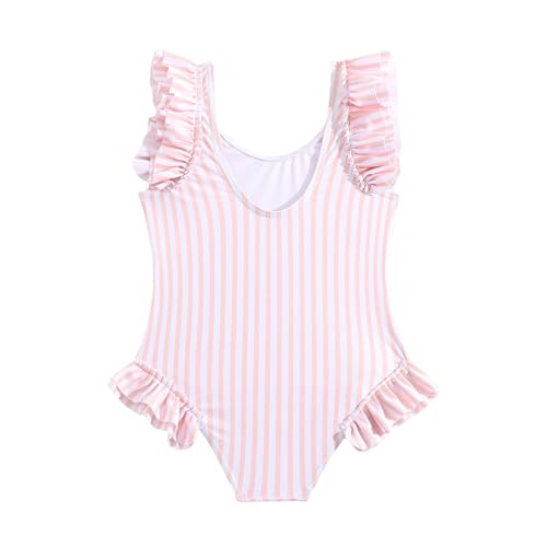 Toddler Baby Girl Ruffle Swimsuit Sleeveless Striped Swimwear Cute Summer Beachwear Bathing Suit One Piece Swimsuits2